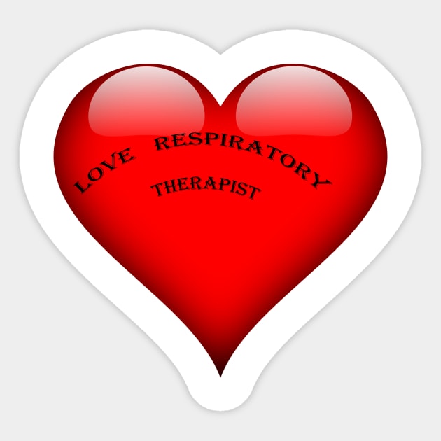 love respiratory therapist Sticker by simsim